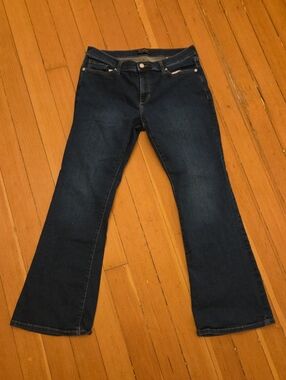 Banana Republic Dark Blue Flare Jeans Women's Size 14